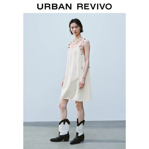 UR2025 SOMMER SOMMER NEUE DAWER CLASSION VIERTER VERFAHREN STYLE SECELATIVE SAUSPERS -Kleid UYL750064 Weiß (kurz) s