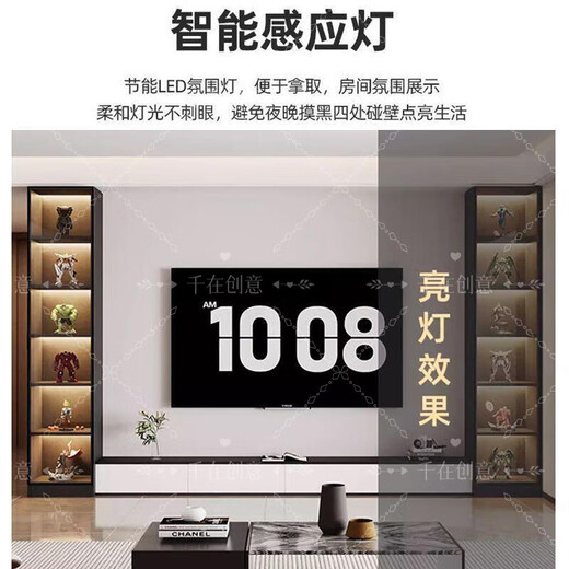 Jiaojing lw0 wine cabinet living room hand-made display cabinet 2025 ready-made simple household vertical cabinet against the wall light luxury glass light luxury white single door model supports ready-made support ready-made induction