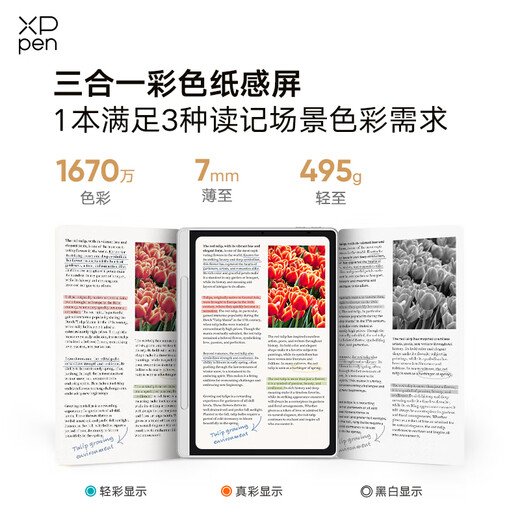 XPPen color note-taking tablet, handwriting electronic notebook, meeting minutes, smart office electronic paper book, e-book reader, Magic Note Pad