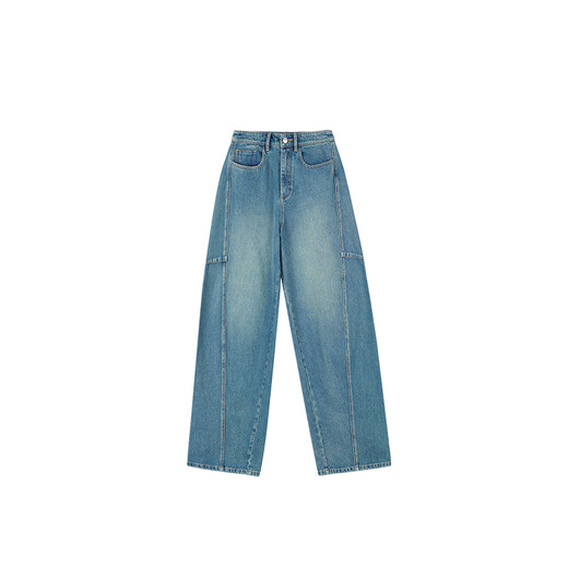 CHAMBRE KEIGAN, ARC EUROPORISTRE ENVIRONNÉE À LA LETURE PIONER Pionnier et à l'arc de segmentation, jeans en forme de cocon lâche pour femmes, automne, carreaux rétro, M 36