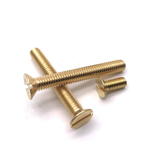 
Tule GB68 brass one-slot countersunk screw counterscrew slotted screw bolts M4M5M6M8M10M12m14m16 m5x12200
