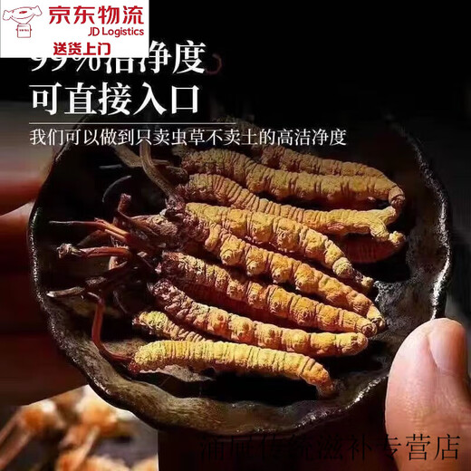 北京同仁堂【黑色星期五】冬虫夏草虫草正宗滋补养生自用王头期新鲜干货 一支装