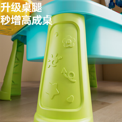 Dimanqi 2025 new children's dishwasher toy faucet circulation water hot-selling cooking and playing kitchen girl [upgraded electric version + table legs] blue