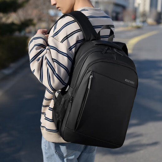 Business Sackepack Men Sac à dos Femmes de voyage Bag Casual Business Trip Commuter Collège Étudiant pour ordinateur portable Men de sac à école noire