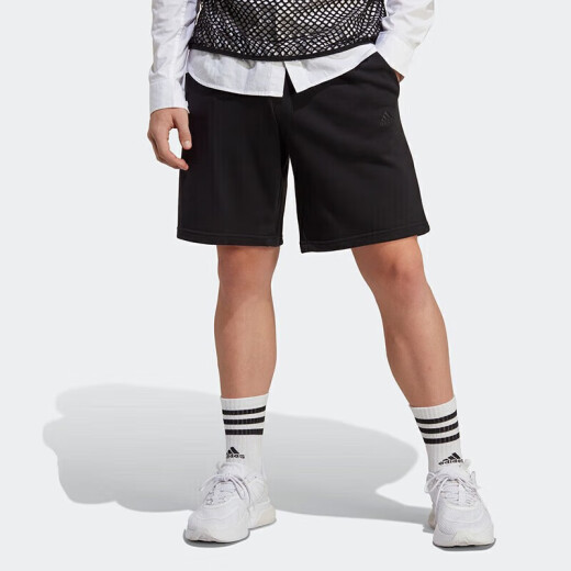 Pantalones de hombres adidas shorts para hombres nuevos pantalones casuales entrenamiento de fitness pantalones deportivos transpirables cómodos pantalones de cinco puntos sueltos IC9756 negro s