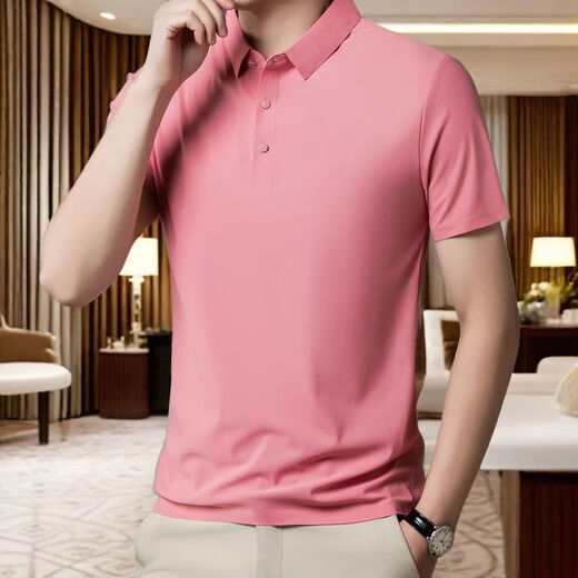 
TTPMER Summer Men's Stretch Ice Silk POLO Shirt Short Sleeve T-shirt T-shirt T-shirt T-shirt T-shirt T-shirt T-shirt 12358 Black + 12358 Medium Gray M Recommended 80-105Jin [Jin equals 0.5 kg]