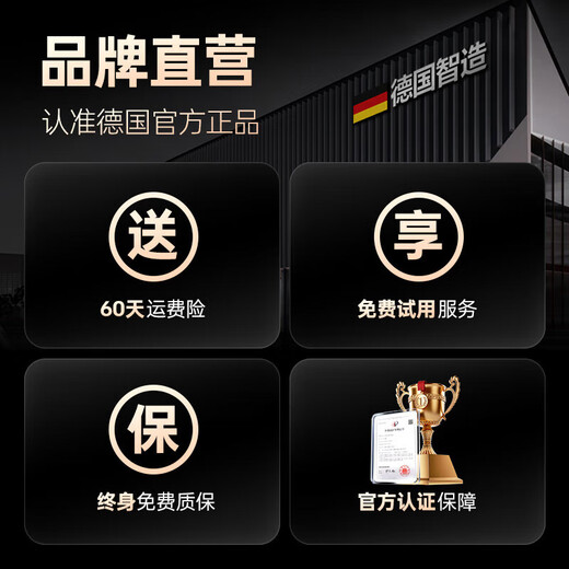 OQB German high-end toiletry bag business trip men's dry and wet separation waterproof portable set women's large capacity small size three-layer leather film gray storage makeup toiletry bag washing bag