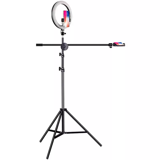 He Jian Gong overhead shooting bracket for taking pictures with cross arm special lift mobile phone stand to fill light piano selfie tripod broadcast delivery single camera 2 meter overhead shooting bracket