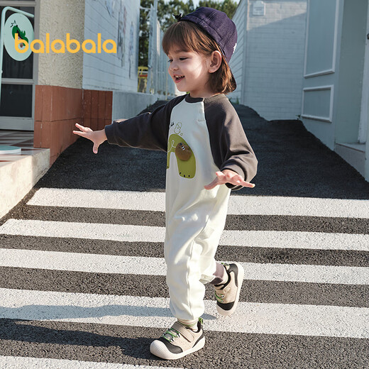 Balabala baby onesie baby newborn clothes crawling clothes 2025 contrasting color fashion cute 209325120202