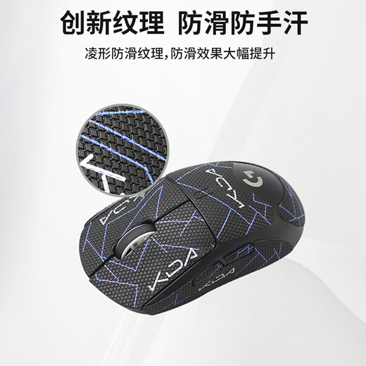 Fire rhinoceros gpw1 generation mouse anti-slip stickers bullshit king generation stickers sweat-absorbent anti-slip anti-scratch e-sports game mouse stickers GPW generation black KDA all-inclusive