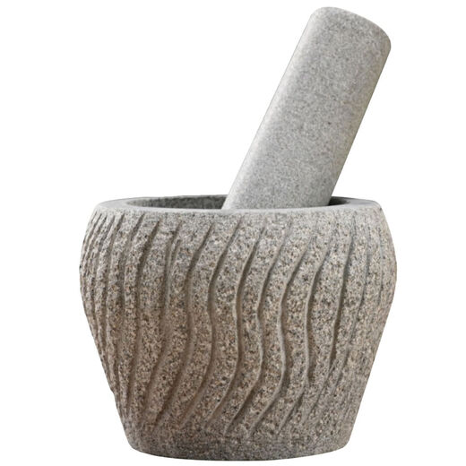 Manual garlic pounder stone natural household grinder chili garlic mashed pepper jar handmade garlic mortar handmade retro garlic pounder