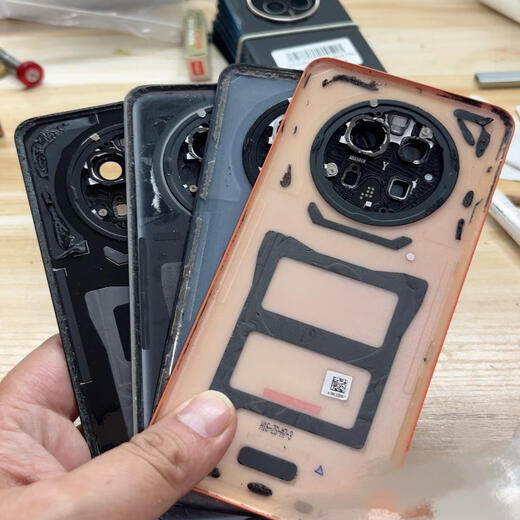 Suitable for Huawei mate50/E original disassembly mobile phone back cover battery cover mate50pro original glass back shell mate50 Yaojin black 99 new original disassembly