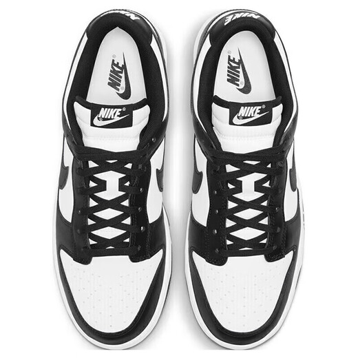 耐克（NIKE）官方男鞋25夏季新款运动鞋 DUNK LOW复古板鞋胶底低帮轻便休闲鞋 黑色白DD1391-100 42.5
