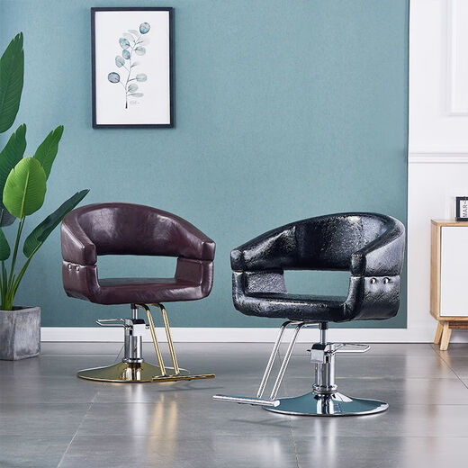 
Dilanmu Barber Shop Chair [3878 people praised] Haircut Chair Special Hair Cutting Chair for Hair Salon lifting and rotating simple off-white with foot pedal