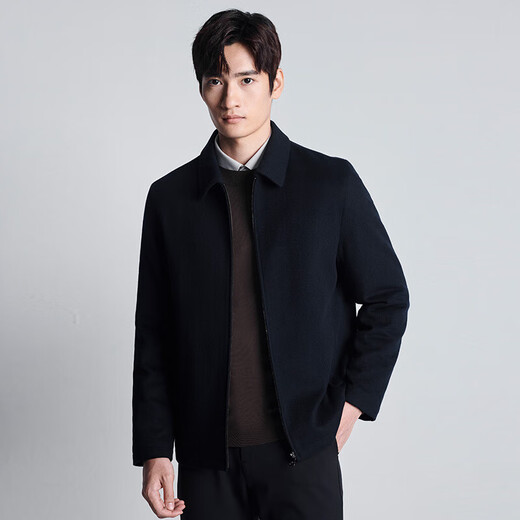 Angel Bird Executive Jacket Men's Removable Down Liner Wool Jacket ESV233003U Navy Blue XL-50
