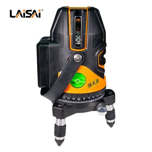 Laise laser infrared level high-precision strong light thin line 12 line green light blue light automatic wall-mounted LSG686SPD green light five-wire double electric