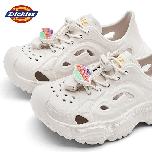 Dickies Girls' Crocs 2025 Summer New Children's Sandals Boys' Anti-Kicking River Sandals Beige 38