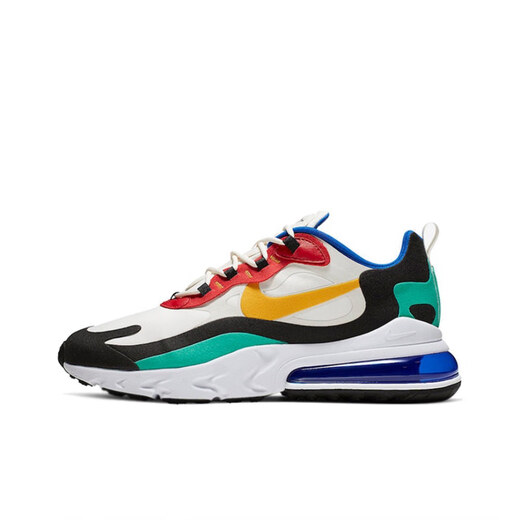 耐克（NIKE）Nike Air max 270 react 女鞋休闲气垫男鞋运动跑步鞋 AO4971 AT6174-002 红黄蓝 36