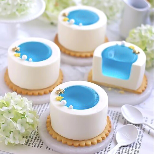 6 consecutive concave and convex hollow cake molds mousse muffin cup silicone dessert pudding chocolate flow baking tool brick red 6 consecutive cake molds