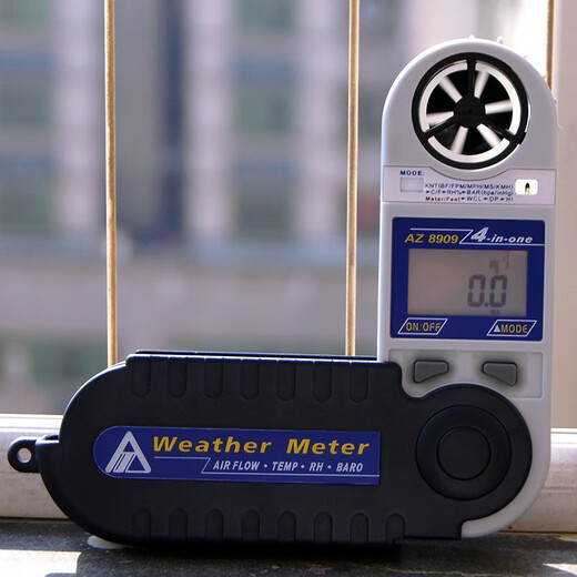 
Anemometer Digital Display High Accuracy Anemometer Air Volume Meter Pipe Outlet Air Conditioner Temperature and Air Speed ​​Tester AZ9871 Print Recording Type
