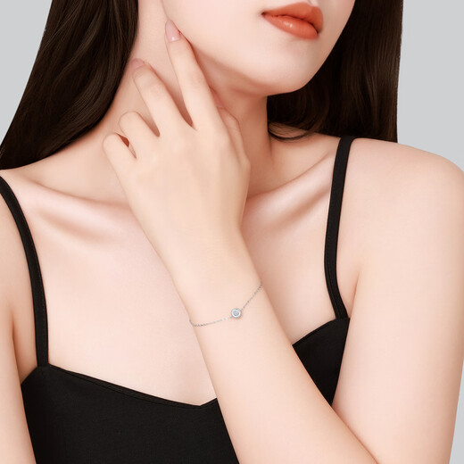 Chao Acer PT950 Platinum Diamond Bracelet Birthday Gift Pricing Platinum SCP42200003 Chain length is about 16cm