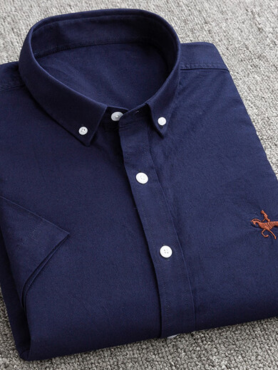 Polo Sport Pauls neues 100% reines Baumwoll-Kurzärmel-Hemd für Männer Oxford Spune Baumwolle lässig junge junge junge Männer mit mittlerem Alter mit großer Größe mit Kurzärmel 921 3890-105jin [Jin gleich 0,5 kg] Verschleiß gleich groß