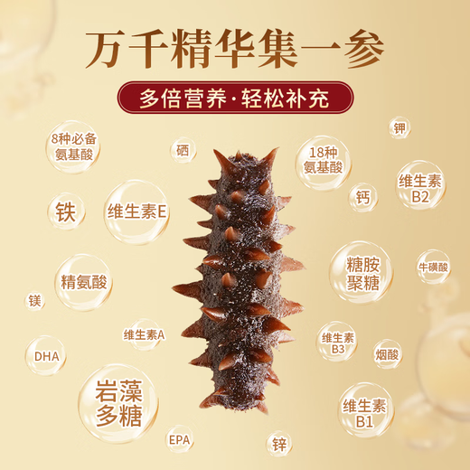 Kangyuetang Dalian ready-to-eat sea cucumbers, fresh sea cucumbers, bottom-sown wild authentic sea cucumbers, individually packaged frozen sea cucumbers, large king cucumbers, ready-to-eat sea cucumbers 1Jin Jin equals 0.5kg, 5-7 heads