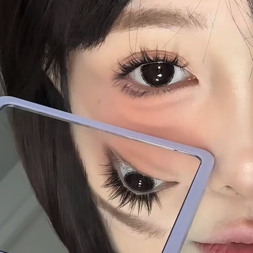 Eyelashes 100 clusters large capacity glue-free small dog false eyelashes for lazy people thick natural cartoon simulation segmented new style 100 clusters canine glue-free false eyelashes glue-free and easy to use to make your eyes bigger in seconds