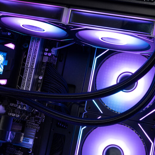 Thermaltake（Tt）钢影风S-M 海景房机箱 电脑主机 黑色（M-ATX主板/支持360水冷/12风扇位）