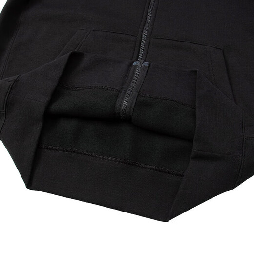 Nike (NIKE) men's clothing 2025 spring new sportswear outdoor fashion casual jacket warm plush jacket black/knit/plus plush M