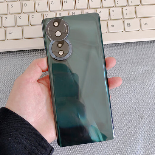Suitable for 80 glass back cover honor80PRO to replace the original back shell battery cover 80se mobile phone rear screen 80 microwave blue + frame + heat dissipation sticker