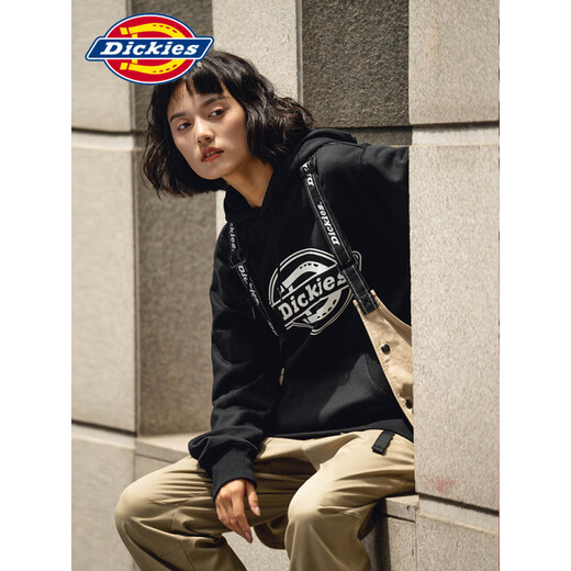 Dickies官方大logo印花秋冬新款加绒卫衣套头连帽男宽松上衣 宫廷紫12596 【2024新款】 S