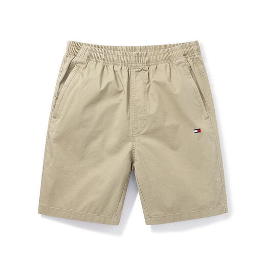 Tommy Jeans Amerikaner Tommy Tommy Sommer Herren Pure Cotton Shorts Solid Color Coloured Hosen mittleren und jungen Straight Sports Mid-Pants Casual 9215 Bohnengrün m Gewicht 90-110Jin [Jin gleich 0,5 kg] Alle Größe