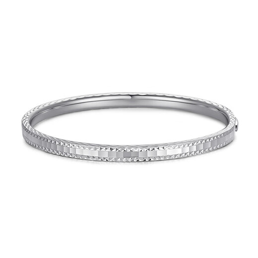 Zhou Dajin CHOW TAI KING Platinum Bracelet Women's Brilliant Galaxy Bracelet PT950 High-end Light Luxury Fashion Niche Exquisite Bracelet Gift Brilliant Galaxy Bracelet 14.09g 56#
