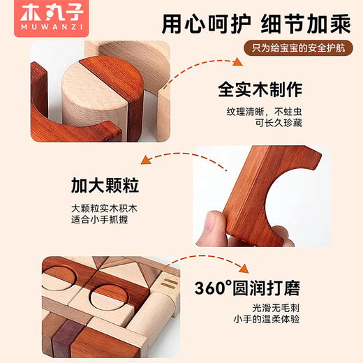 Holzfleischbällchen, klassische digitale Briefe, Bausteine, Spielzeug, frühe Bildung, intellektuelle Spielzeug, Geburtstagsgeschenke für Jungen und Mädchen, Home Decoration