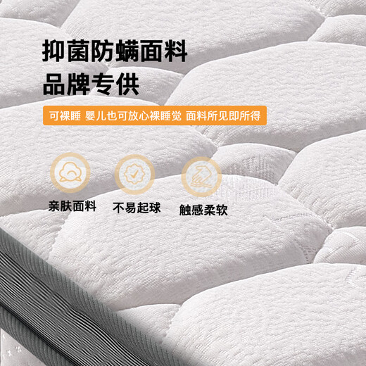 海马福宝床垫天然乳胶席梦思独立弹簧椰棕家用床垫子软硬两用可定制 偏硬护脊D款厚22cm 独立弹簧+棕 1350mm*1900mm