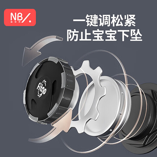 纽贝乐（Naturaipro）背带婴儿外出睡觉神器新生宝宝前后两用多功能背带解放双手 多布拉幻黑【一键调节腰部松紧】