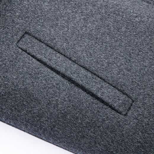 100 Pure Wool Coat Jacket Men's Autumn and Winter Lapel Business Casual Middle-aged Woolen Jacket Gray 2XL (160-175)