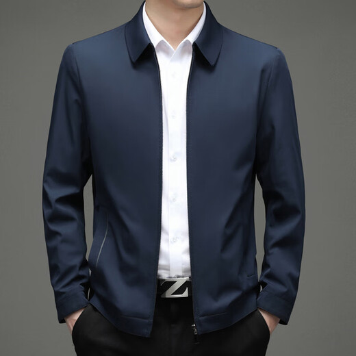
DVHNMK brand men's jacket men's spring and autumn new style business casual high-end lapel executive jacket jacket black lapel [spot quick delivery] M 170 [recommended 110-130Jin [Jin equals 0.5 kg]]