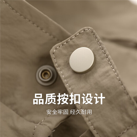 Dances with Wolves Harrington Stand Collar Jacket Men's 2025 Autumn New Men's Versatile Easy-Care Windproof Jacket 1075 Khaki 701 L (175)