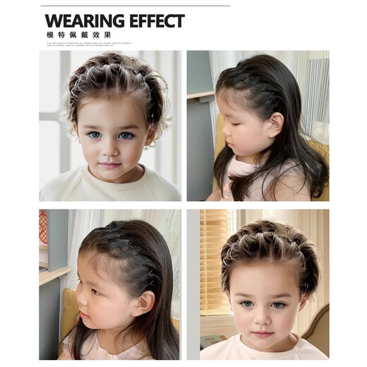 M2KA black air headband face wash sports invisible back head pressure fixing headband hair clip hair without hair card children's headband