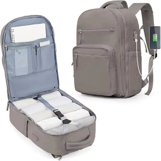 Goyn grenzüberschreitender neuer Reise-Rucksack für Damen Rucksack große Kapazität Bordkurzdistanzgeschäftsreise für Reisebasche mit 6636 Metern weiß