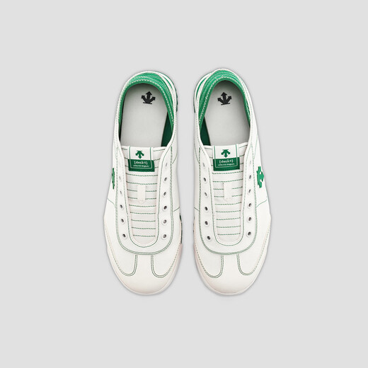 DESCENTE迪桑特CHRON系列男女同款TEMPO SLIP-ON运动休闲鞋夏季 GN-White/Pine Green男子 42