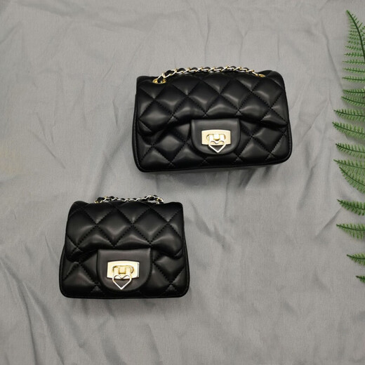 Yuse Kinderbeutel 2025 Spring Trend Mini Bag VERSATILE CORCH CROSSBADEN SABE DIAMAND SCHAFTE Kette 52089 9905-4 Mini Black (Herzschloss)