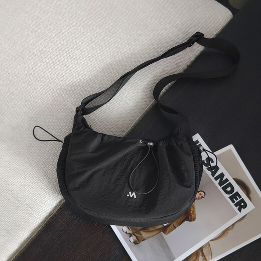 Meiyang Bolso europeo Bolsa de hombro Drawantming Saving Srawming Casual Outdoor Crossbody Bag Black Sminte