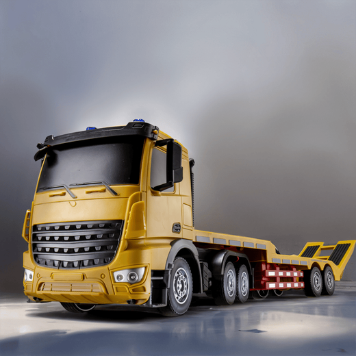 Télécommande à plate-forme Traction Trailer semi-remorque Toys Toys et enfants Télécommande Excavator Engineering Car 142 cm Bleu 7 canaux télécarriéte Télécommande à plate