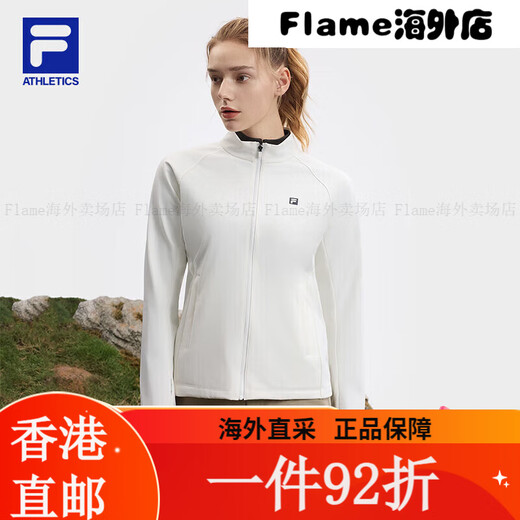 Официальный женский набор из двух частей FILA 2025 Spring New Outdoor Sports Basic с капюшоном - BK S160/80A/S Одиночный размер