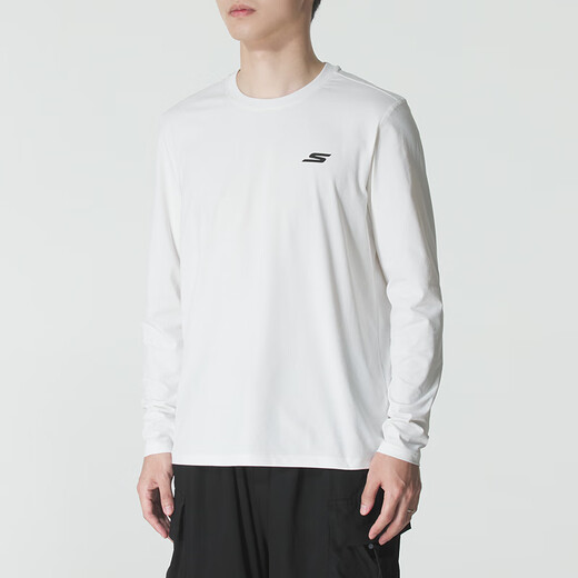 Skechers Men's 2026 Summer Sports Long Sleeve Suit Daily Running Breathable Fitness Two-piece Set P225M287-0019+P224M124-03K8 S