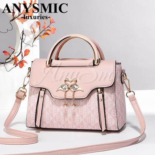 ANYSMIC奢侈高端品牌包包女包2025新款时尚洋气斜挎包韩版单肩感小方包 蓝色