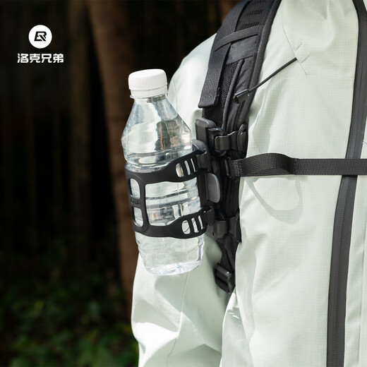 Locke Brothers Bicycle Magnetic Water Bottle Cage Strap-On Quick-Release Mountain Road Cloth Folding Bike Water Cup Holder Black